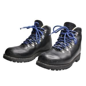 Merrell Mens Work Wear Boots Sz M10.5 Hiker Thick Soles Black Leather